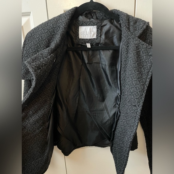 dELiA*s Girl’s XS Dark Grey Peacoat - Picture 10 of 11